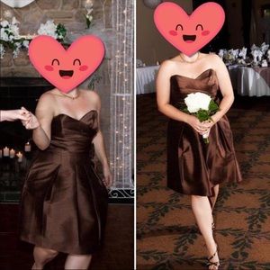 Brown Bridesmaid Dress